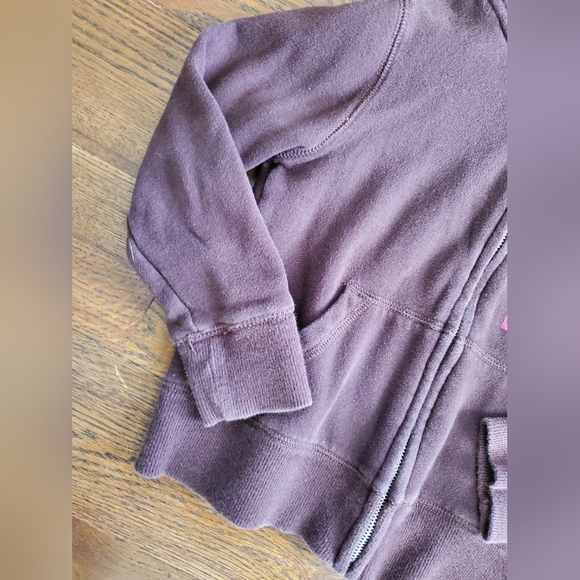 GAP KIDS Girls Small 6/7 brown gemmed logo full-zip hoodie - Picture 2 of 6